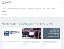 Tablet Screenshot of maritimeuk.org